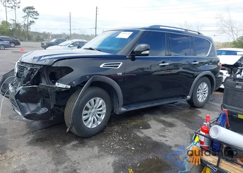 2017 Nissan Armada Sv z USA, uszkodzony, nr VIN JN8AY2NCXH9509956